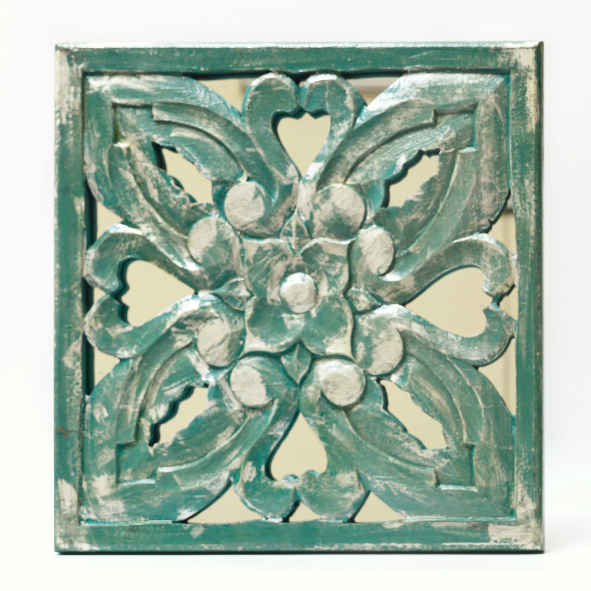 Floral distressed wall mirror – Mirrors collection by hoWme