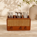 Brown wooden radio organiser for table or shelf – hoWme