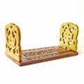 Handcrafted yellow extendable wooden bookend for table or shelf décor – hoWme