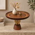 Handcrafted wooden butterfly pedestal stand for table or shelf décor – hoWme