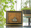 Handcrafted Decorative wooden wall frame with brass artefact – hoWme