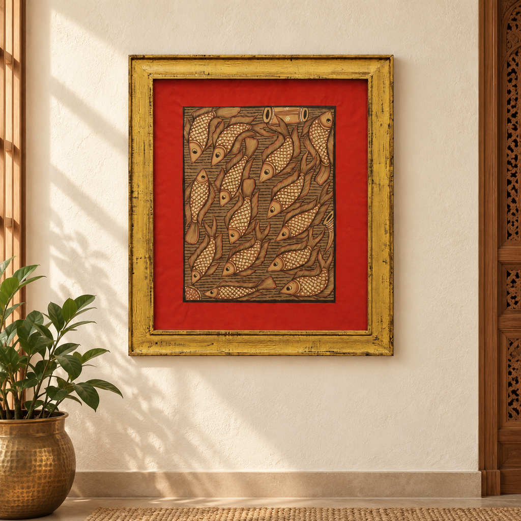 Handcrafted fish hand painting for wall décor – hoWme