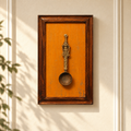 Handcrafted framed tribal ladle orange backdrop for wall décor – hoWme
